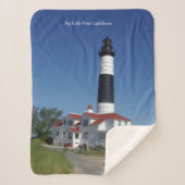 Big Sable Point Lighthouse sherpa blanket Deken (Voorkant)
