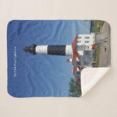 Big Sable Point Lighthouse sherpa blanket Deken (Voorkant (horizontaal))