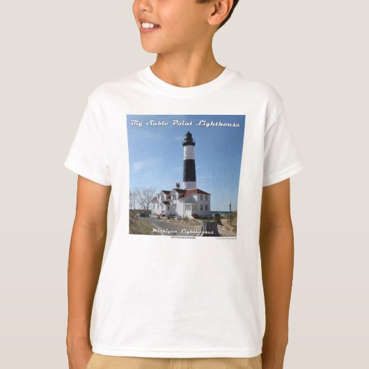 Big Sable Point Lighthouse T-shirt (Voorkant)