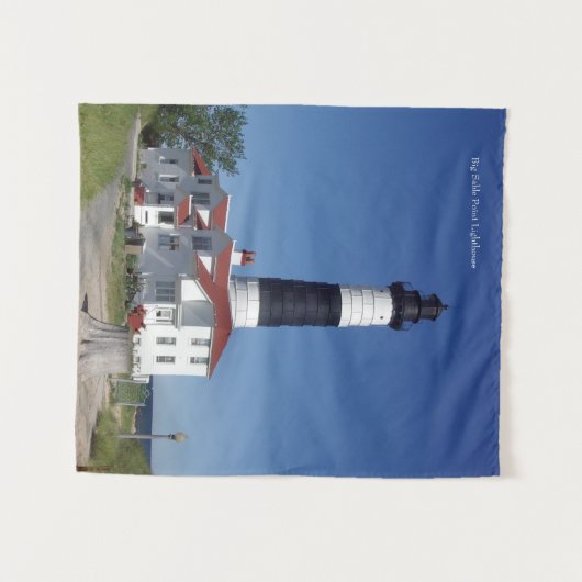 Big Sable Point Lighthouse tapestry Wandkleed (Voorkant (horizontaal))