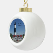 Big Sable Point Lighthouse-versiering Keramische Bal Ornament (Rechts)