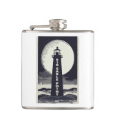 Big Sable Point Michigan Lighthouse Moon Heupfles (Voorkant)