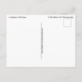 Big Sable Point Spring Sunset Briefkaart (Achterkant)