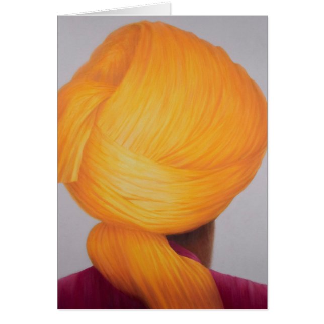 Big Saffron Turban (Voorkant)