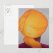 Big Saffron Turban Briefkaart (Voorkant / Achterkant)