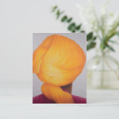 Big Saffron Turban Briefkaart (Staand voorkant)