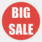 BIG SALE Korting Sticker (Voorkant)