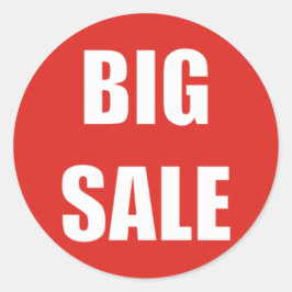 BIG SALE Korting Sticker