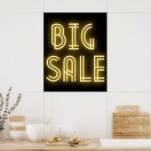 Big Sale Neon Sign Poster (Keuken)