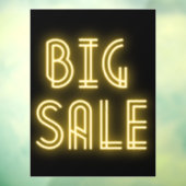 Big Sale Neon Sign Window Cling Raamsticker (Vel 3)