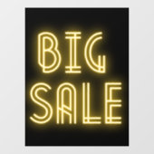 Big Sale Neon Sign Window Cling Raamsticker (Vel)