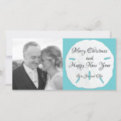 Big Sand Dollar Long Photo Kerstman Kaart (Voorkant)