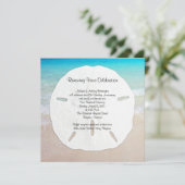 Big Sand Dollar Seaside Vow Renewal Kaart (Staand voorkant)
