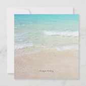 Big Sand Dollar Seaside Vow Renewal Kaart (Achterkant)