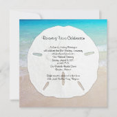 Big Sand Dollar Seaside Vow Renewal Kaart (Voorkant)