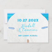 Big Sand Dollar Simple Save the Date Cards Kaart (Voorkant)