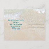 Big Sand Dollar Tropical New Address Briefkaarten (Achterkant)