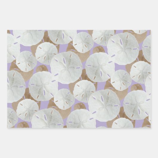 Big Sand Dollars patterned Flat Inpakpapier Vel (Voorkant 3)