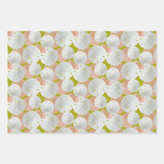 Big Sand Dollars patterned Flat Inpakpapier Vel (Voorkant 2)