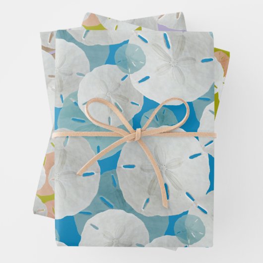 Big Sand Dollars patterned Flat Inpakpapier Vel (In situ)