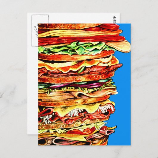 Big Sandwich Briefkaart (Voorkant / Achterkant)