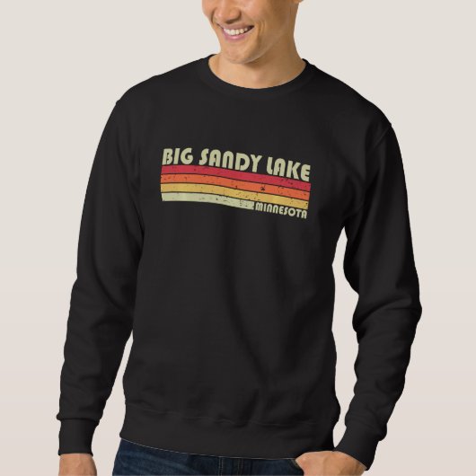 Big Sandy Lake Minnesota Funny Vist Camping Sum Trui (Voorkant)