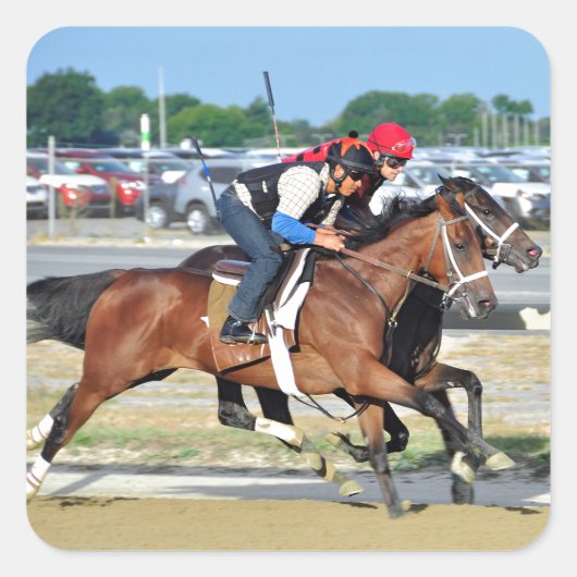 Big Sandy Workouts Vierkante Sticker (Voorkant)