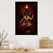 BIG Satanic Goat 24x36 Wall Art Poster (Keuken)