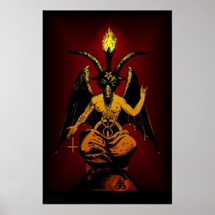 BIG Satanic Goat 24x36 Wall Art Poster
