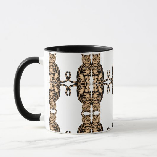 Big Schattige Cat Dierenvriend Design Mok (Links)