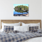 Big Sebago Lake 2, Maine Canvas Afdruk (Insitu (Slaapkamer))