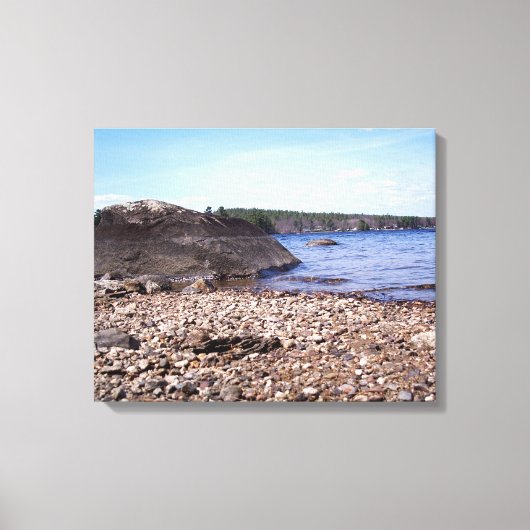 Big Sebago Lake 3, Maine Canvas Afdruk (Voorkant)