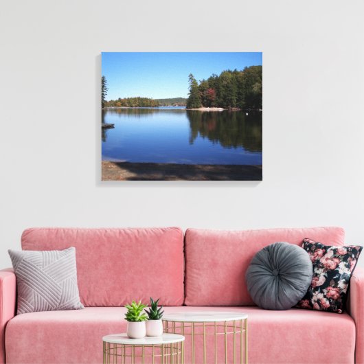 Big Sebago Lake, Maine Canvas Afdruk (Insitu (Woonkamer))