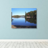 Big Sebago Lake, Maine Canvas Afdruk (Insitu (Houten vloer))
