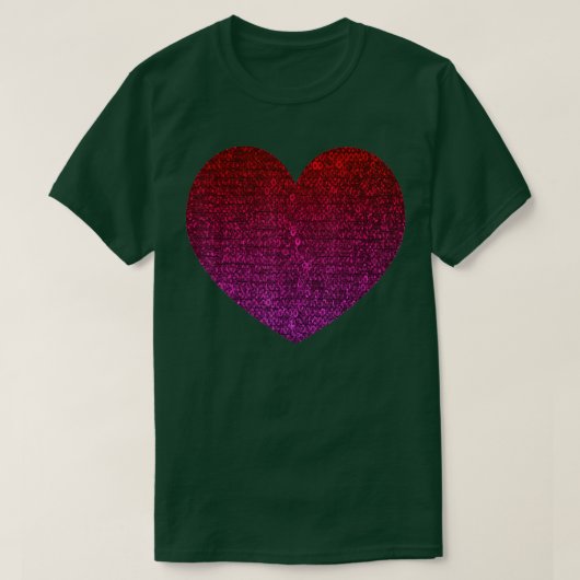 Big Sequin Heart T-shirt (Design voorkant)