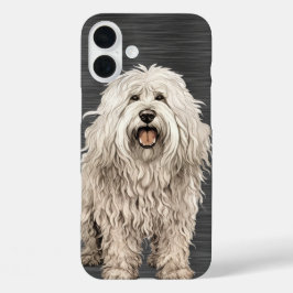 BIG SHAGGY CORDED KOMONDOR DOG iPhone 16 PLUS HOESJE