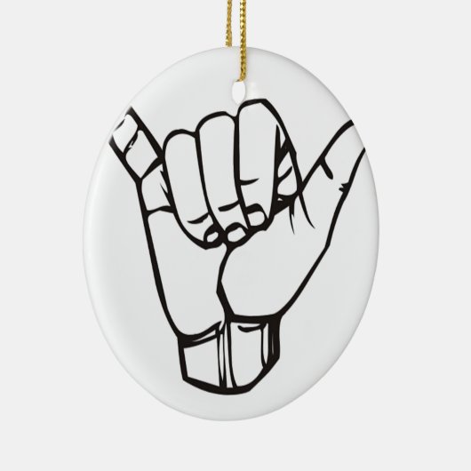 BIG SHAKA KERAMISCH ORNAMENT (Rechts)