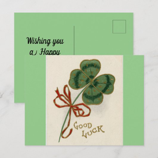 Big Shamrock Briefkaart (Voorkant / Achterkant)