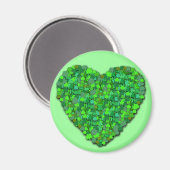 Big Shamrock Heart Magneet (Voorkant / Achterkant)
