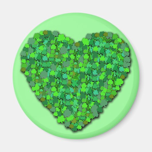 Big Shamrock Heart Magneet (Voorkant)