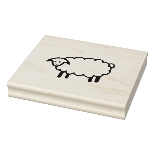 Big Sheep rubber stempel, boerderij rubber stempel (Stempel)