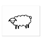 Big Sheep rubber stempel, boerderij rubber stempel (Afrduk)
