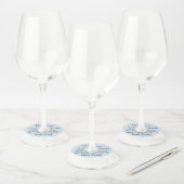 Big Shoes Baby Shower Baptism Christening Wijnglaslabel (Set)