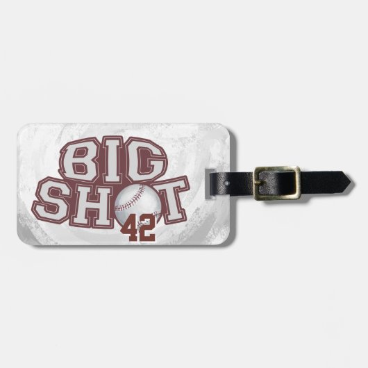 Big Shot Baseball Bagagelabel (Voorkant horizontaal)