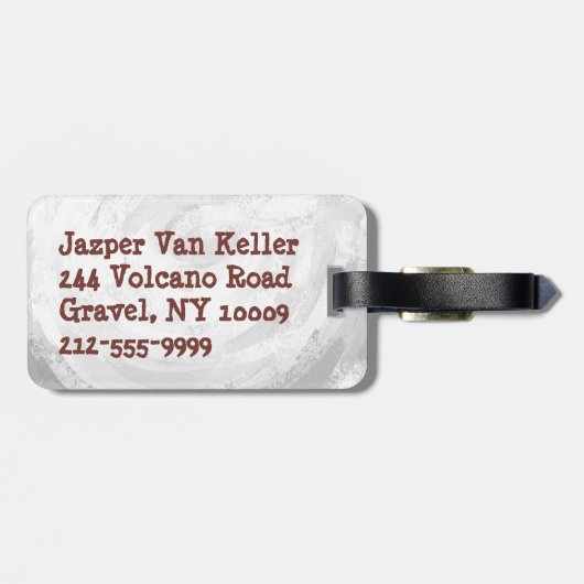 Big Shot Baseball Bagagelabel (Achterkant horizontaal)