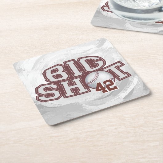 Big Shot Baseball Kartonnen Onderzetters (Schuin)