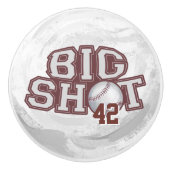 Big Shot Baseball Keramische Knop (Voorkant)