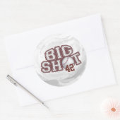 Big Shot Baseball Ronde Sticker (Envelop)