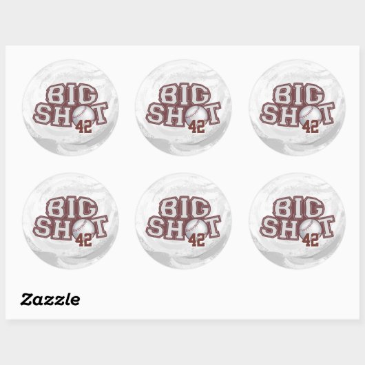 Big Shot Baseball Ronde Sticker (Vel)