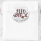 Big Shot Baseball Ronde Sticker (Tas)
